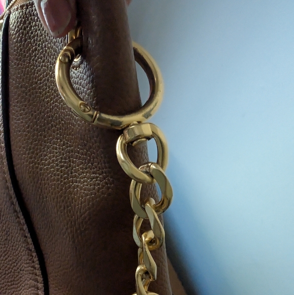 Tory Burch Everly Satchel Brown - Picture 5 of 14